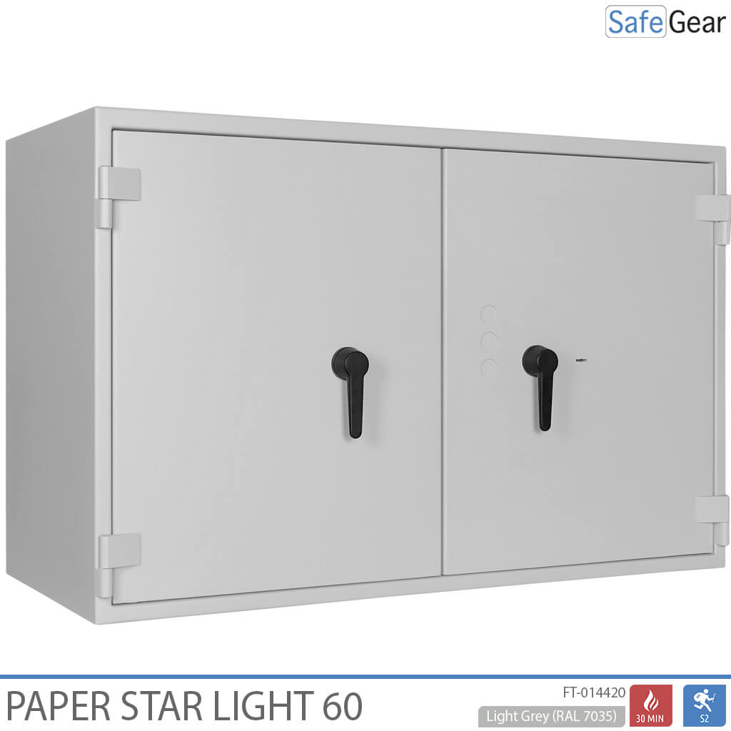 Paper Star Light 60 Dokumentskåp - 28 pärmar - Inbrottstest S2 / Brandtest 30 min