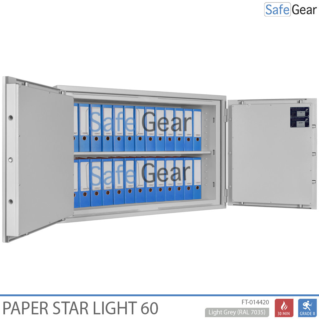 Paper Star Light 60 Dokumentskåp - 28 pärmar - Inbrottstest S2 / Brandtest 30 min