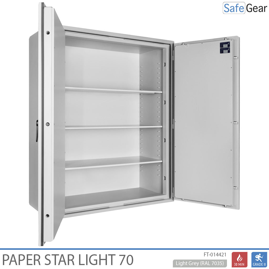 Paper Star Light 70 Dokumentskåp - 56 pärmar - Inbrottstest S2 / Brandtest 30 min