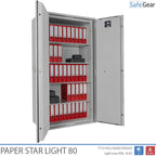 Paper Star Light 80 Dokumentskåp - 55 pärmar - Inbrottstest S2 / Brandtest 30 min