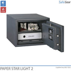 Paper Star Light 2 Brandförtrolig - 2 pärmar - Inbrottstest Klass S2 / Brandtest 30 min