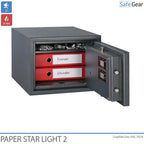 Paper Star Light 2 Brandförtrolig - 2 pärmar - Inbrottstest Klass S2 / Brandtest 30 min