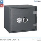 Paper Star Light 3 Brandsäkert Skåp - 5 pärmar - Inbrottstest Klass S2 / Brandtest 30 min