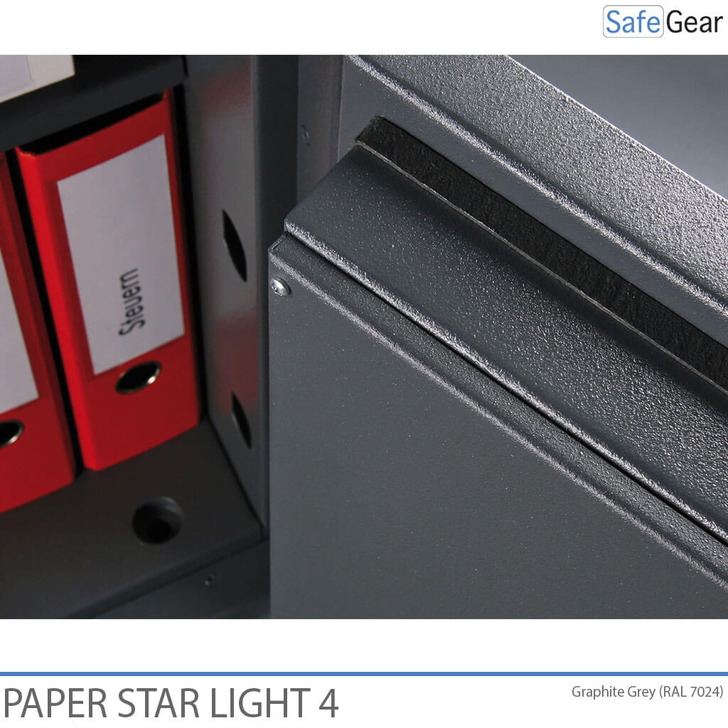 Paper Star Light 4 Brandsäkert Skåp - 7 pärmar - Inbrottstest Klass S2 / Brandtest 30 min