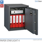 Paper Star Light 4 Brandsäkert Skåp - 7 pärmar - Inbrottstest Klass S2 / Brandtest 30 min