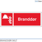 Branddörr – skylt – 105 x 297 mm – plast