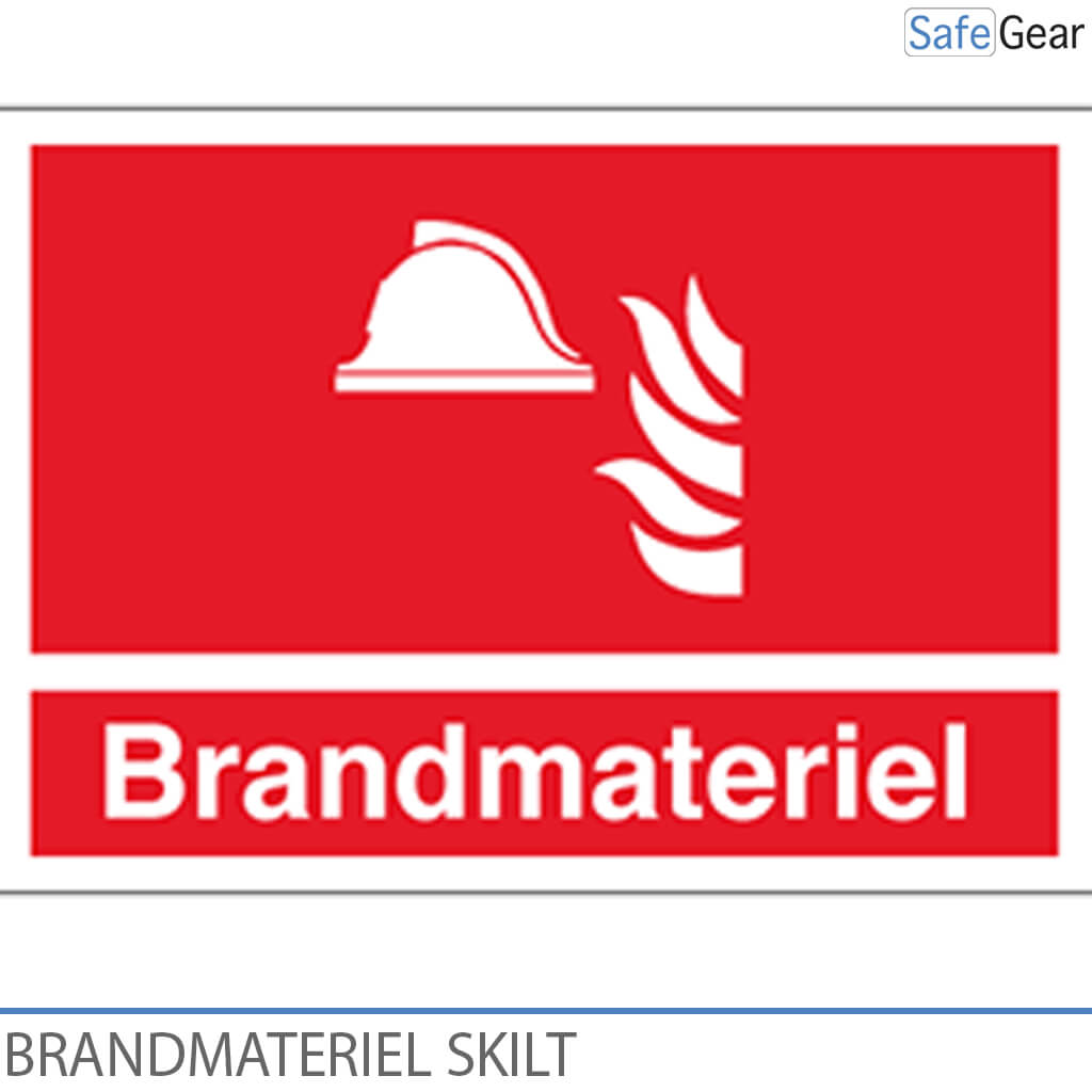 Brandutrustning – skylt – 210 x 297 mm – självhäftande vinyl