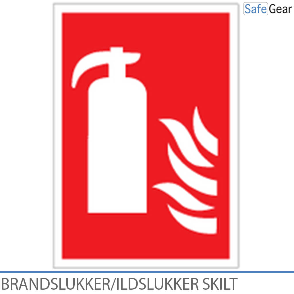 Brandsläckare / brandsläckarskylt – självhäftande vinyl