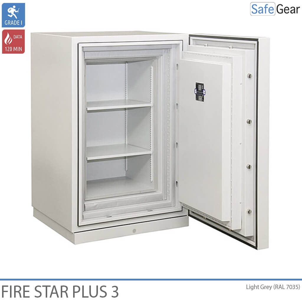 Fire Star Plus 3 Datamediaskåp (210 LTO) – inbrottstest Klass I / brandtest 120 min