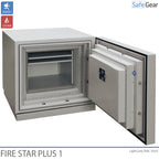 Fire Star Plus 1 Datamediaskåp (84 LTO) – inbrottstest Klass I / brandtest 120 min