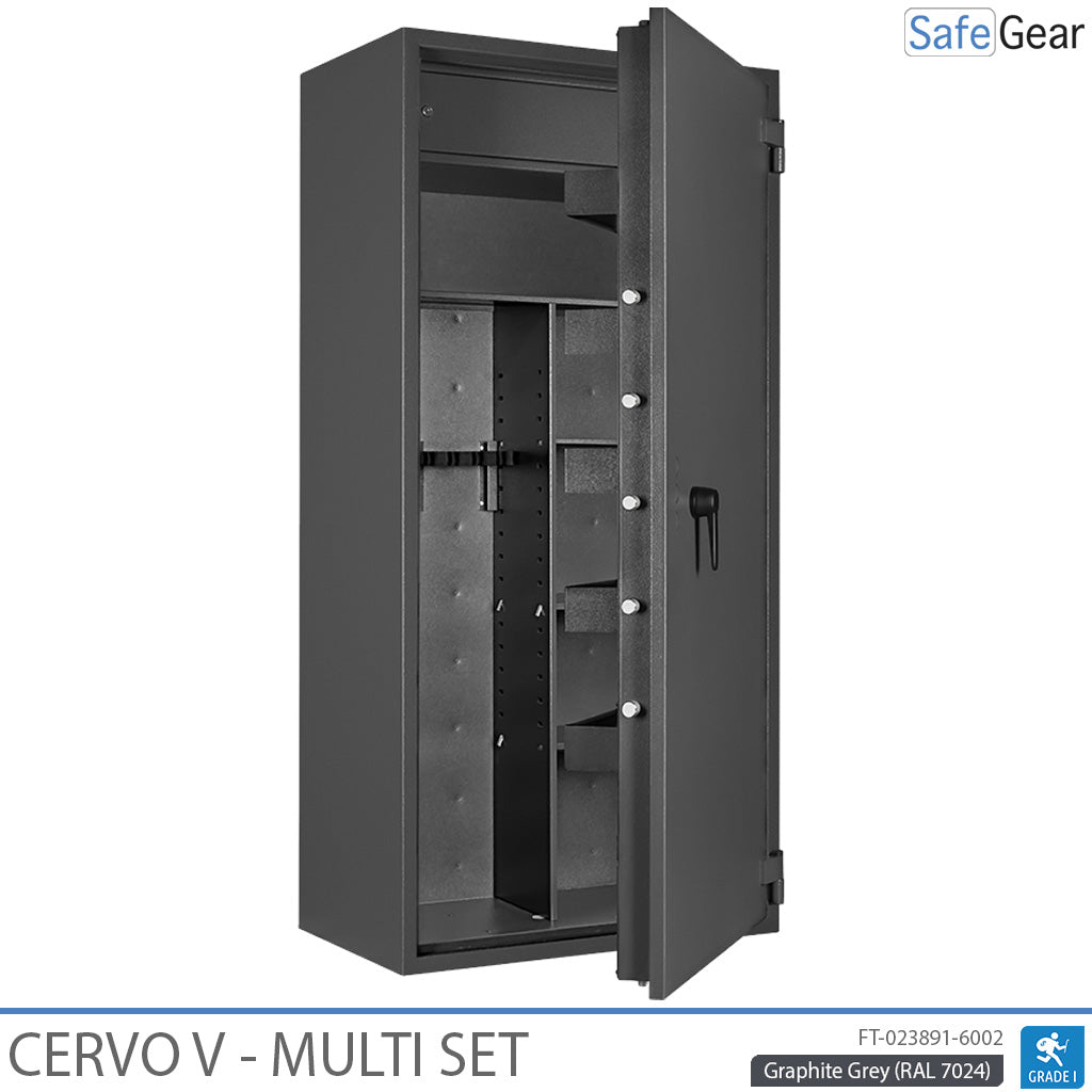 Cervo V Multi Set – Vapenskåp – (14 gevär) – Inbrottstest Klass 1