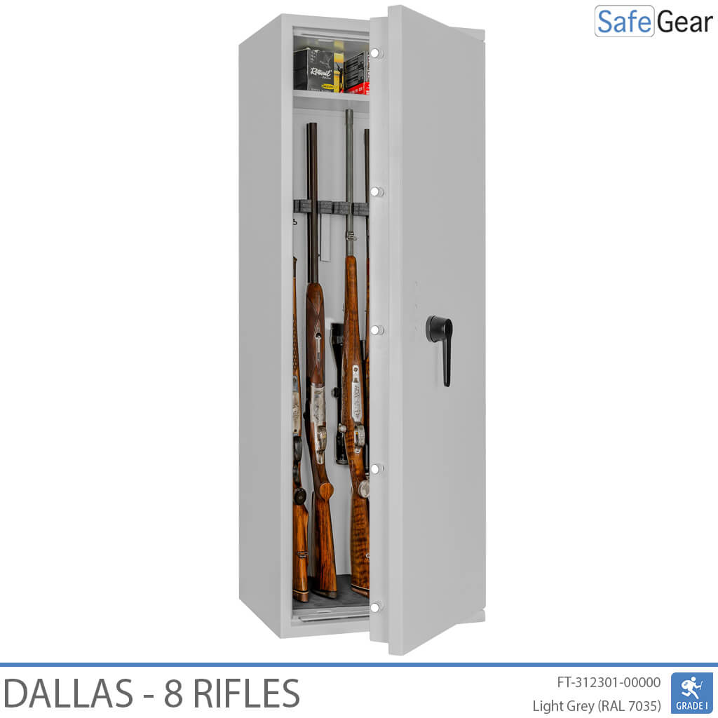 Dallas – Vapenskåp (8 gevär) – Inbrottstest Klass 1
