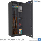 Dallas Combi - Vapenskåp (6 gevär) - Inbrottstest Klass 1
