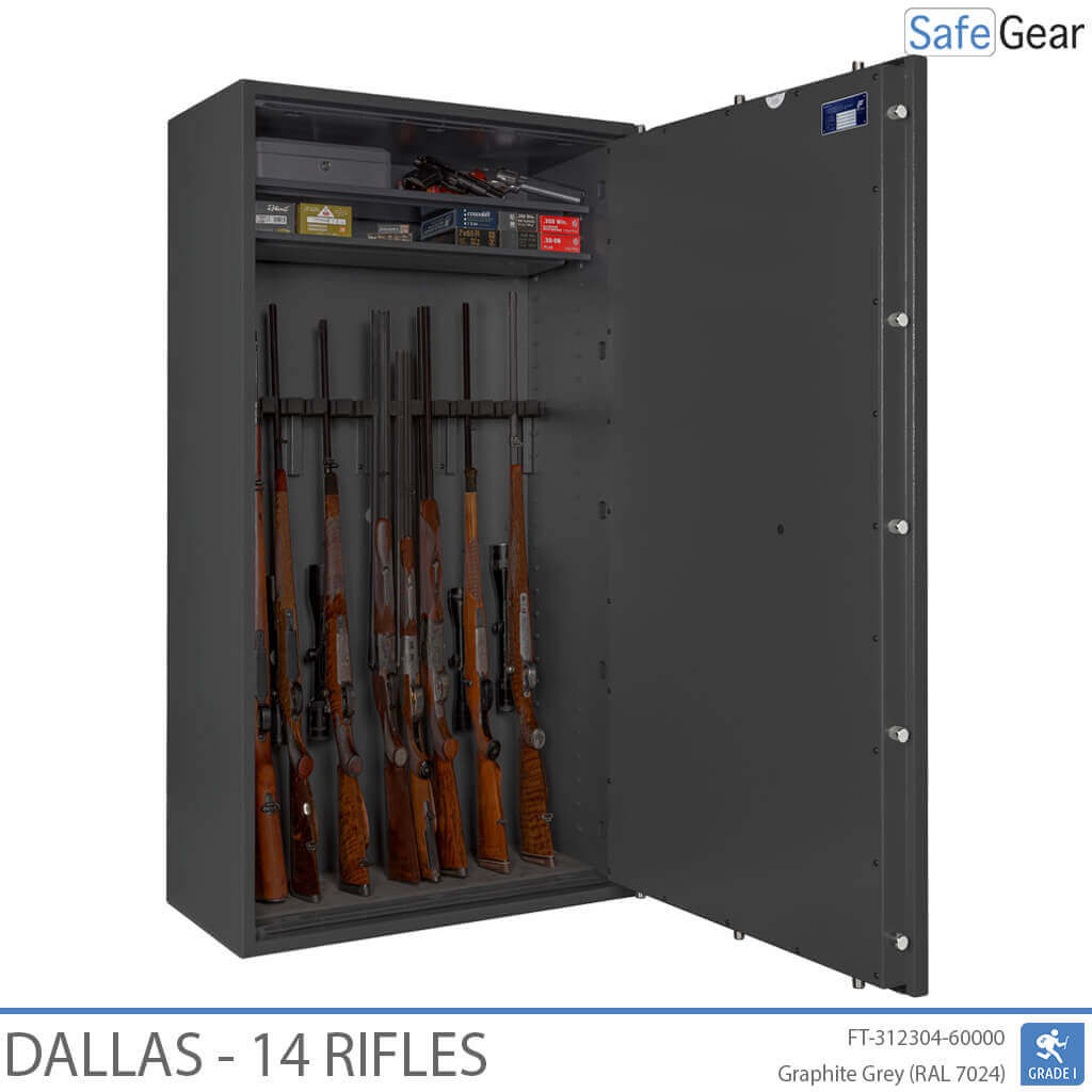 Dallas - Vapenskåp (14 gevär) - Inbrottstest Klass 1