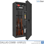 Dallas Combi - Vapenskåp (8 gevär) - Inbrottstest Klass 1