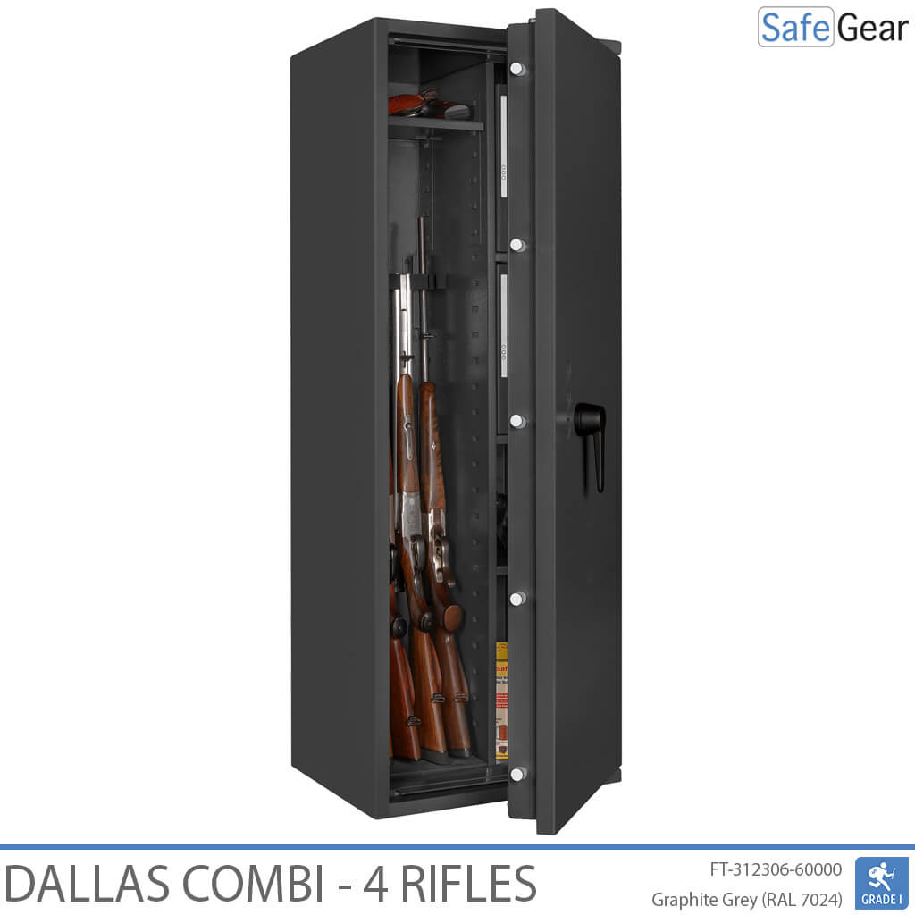 Dallas Combi - Vapenskåp (4 gevär) - Inbrottstest Klass 1
