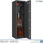 Dallas - Gun Safe (6 Rifles) - Burglary Test Grade 1