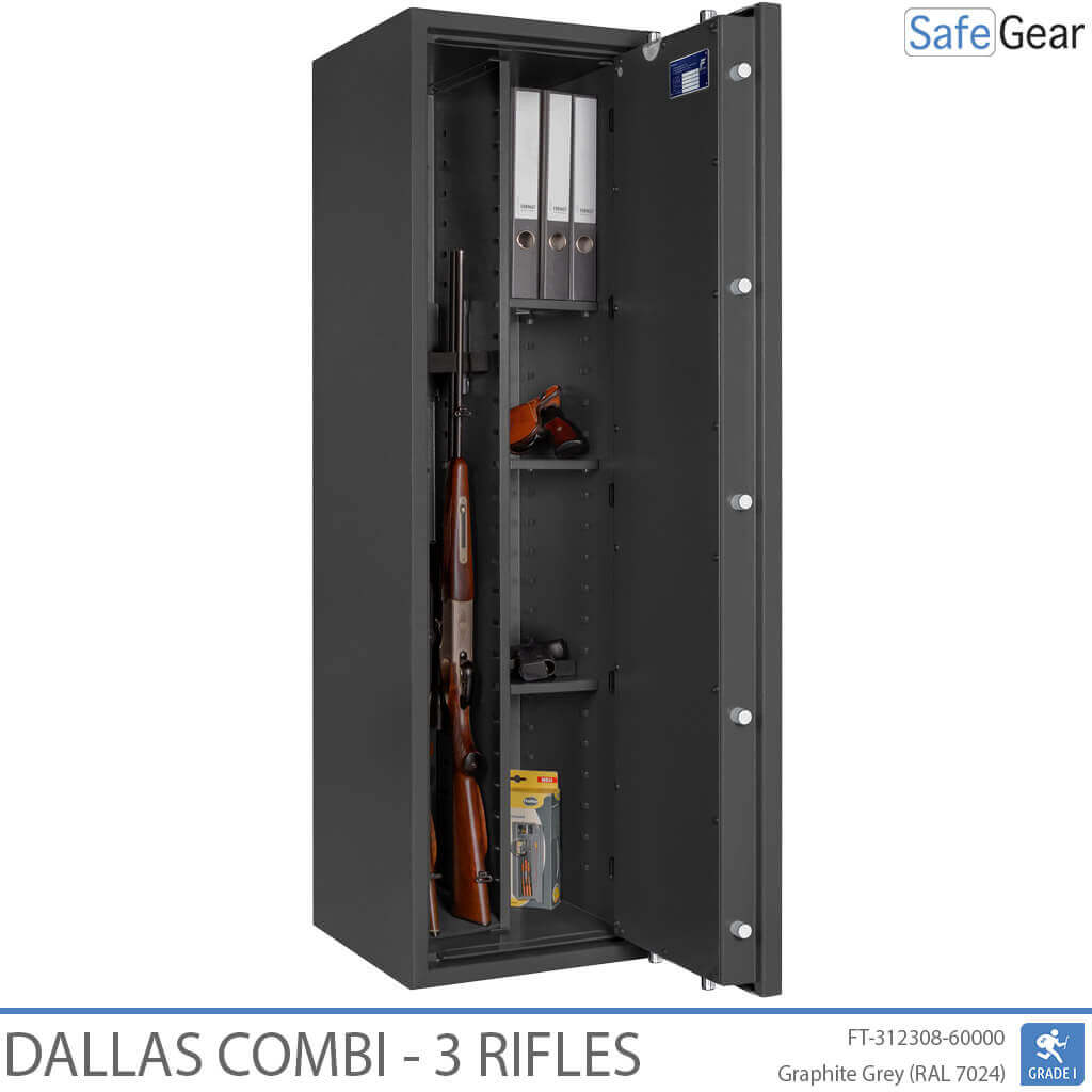 Dallas Combi - Vapenskåp (3 gevär) - Inbrottstest Klass 1