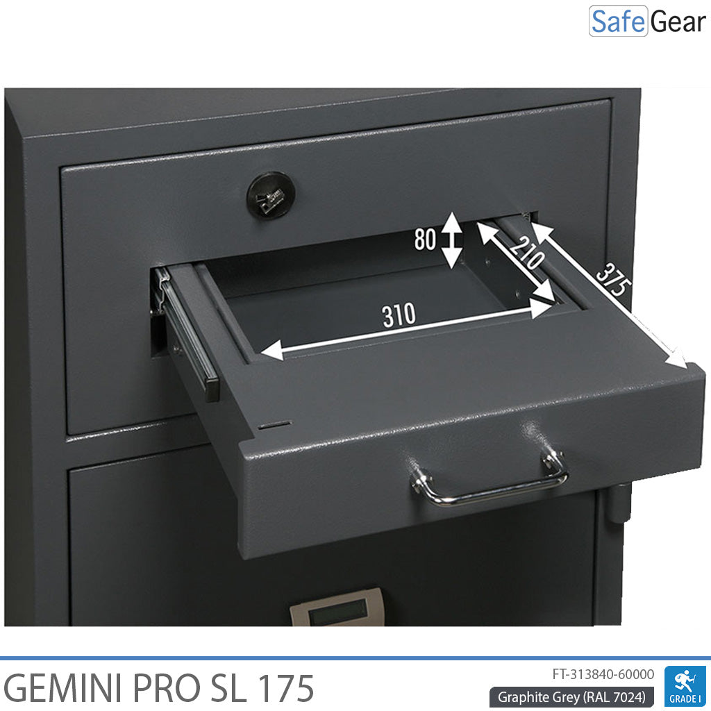 Gemini Pro Deposit SL 175 deposit drawer dimensions