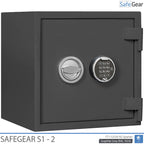 SafeGear SG 2 - Säkerhetsskåp (46 Liter) - Inbrottstest Klass S1