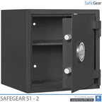 SafeGear SG 2 - Säkerhetsskåp (46 Liter) - Inbrottstest Klass S1