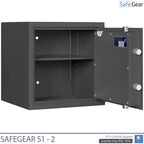SafeGear SG 2 - Säkerhetsskåp (46 Liter) - Inbrottstest Klass S1