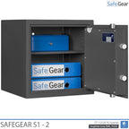 SafeGear SG 2 - Säkerhetsskåp (46 Liter) - Inbrottstest Klass S1