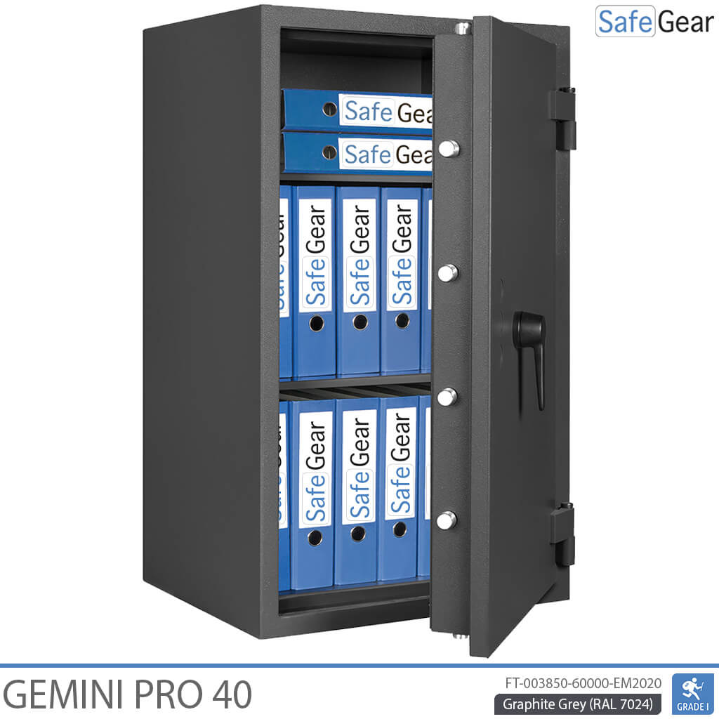 Gemini Pro 40 - Säkerhetsskåp (180 liter) - Inbrottstest Klass 1