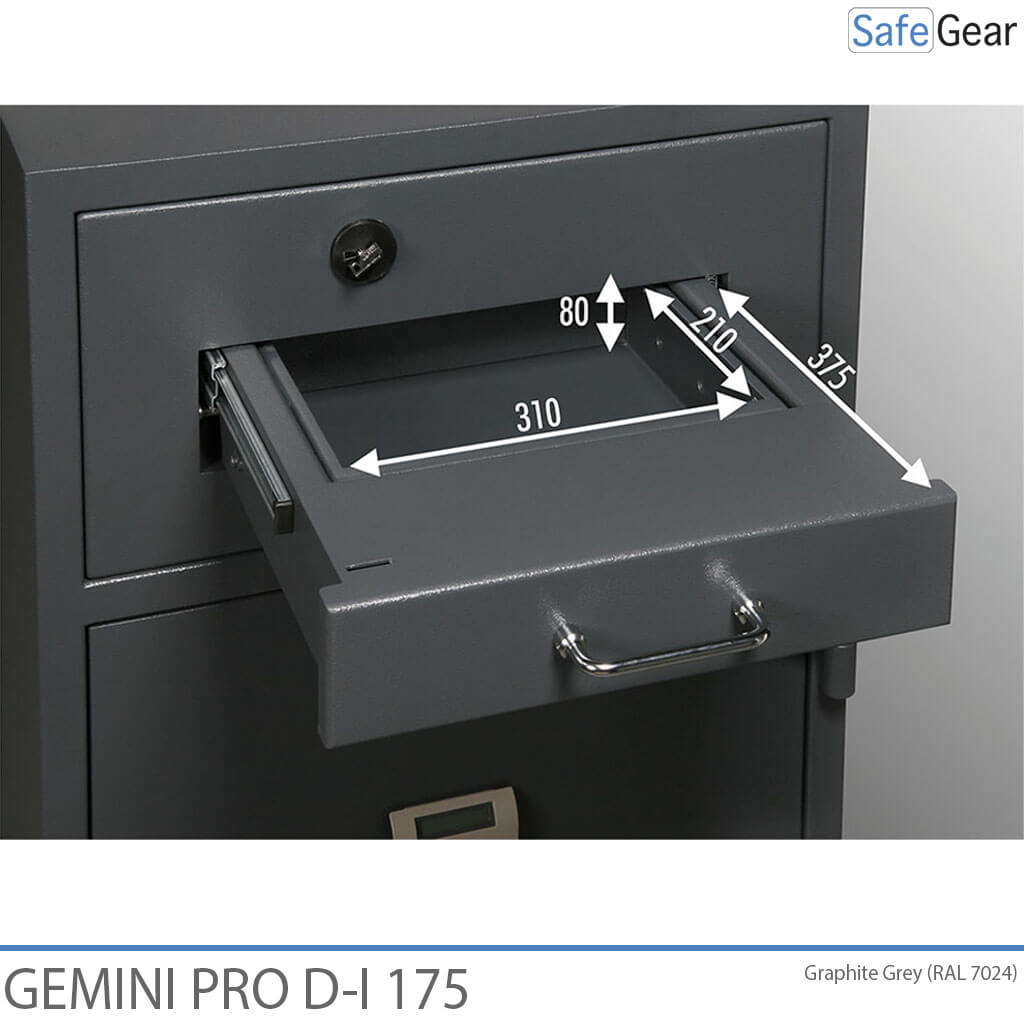 Gemini Pro D-I 340 deposit drawer dimensions