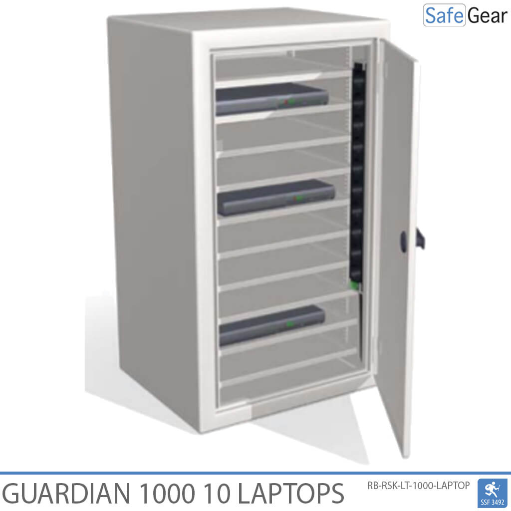 Guardian 1000 – 10 bärbara datorer med laddning – inbrottstest enligt SSF 3494