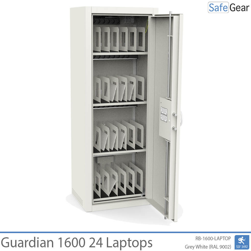 Guardian 1600 – 24 bärbara datorer med laddning – inbrottstest enligt SSF 3492