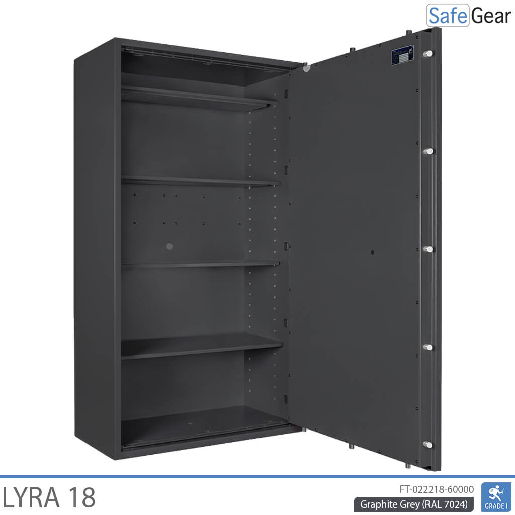 Lyra 18 - Säkerhetsskåp (341 Liter) - Inbrottstest Klass 1