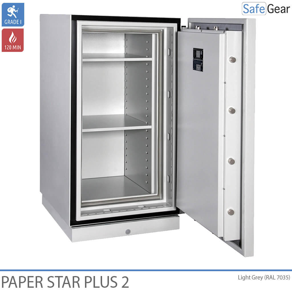 Paper Star Plus 2 Brandskåp (141 L) - Inbrottstest Klass I / Brandtest 120 min