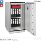 Paper Star Plus 2 Brandskåp (141 L) - Inbrottstest Klass I / Brandtest 120 min