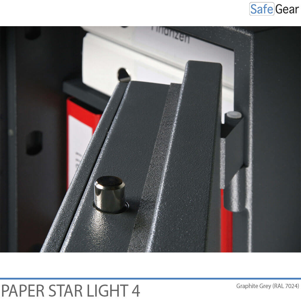 Paper Star Light 4 Brandsäkert Skåp - 7 pärmar - Inbrottstest Klass S2 / Brandtest 30 min