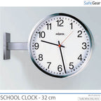 Analog skolklocka - Inomhus - Rund - 32 cm