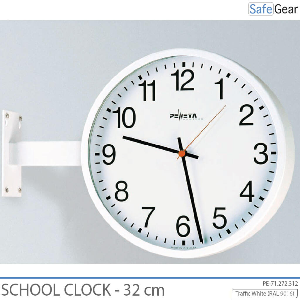 Analog skolklocka - Inomhus - Rund - 32 cm