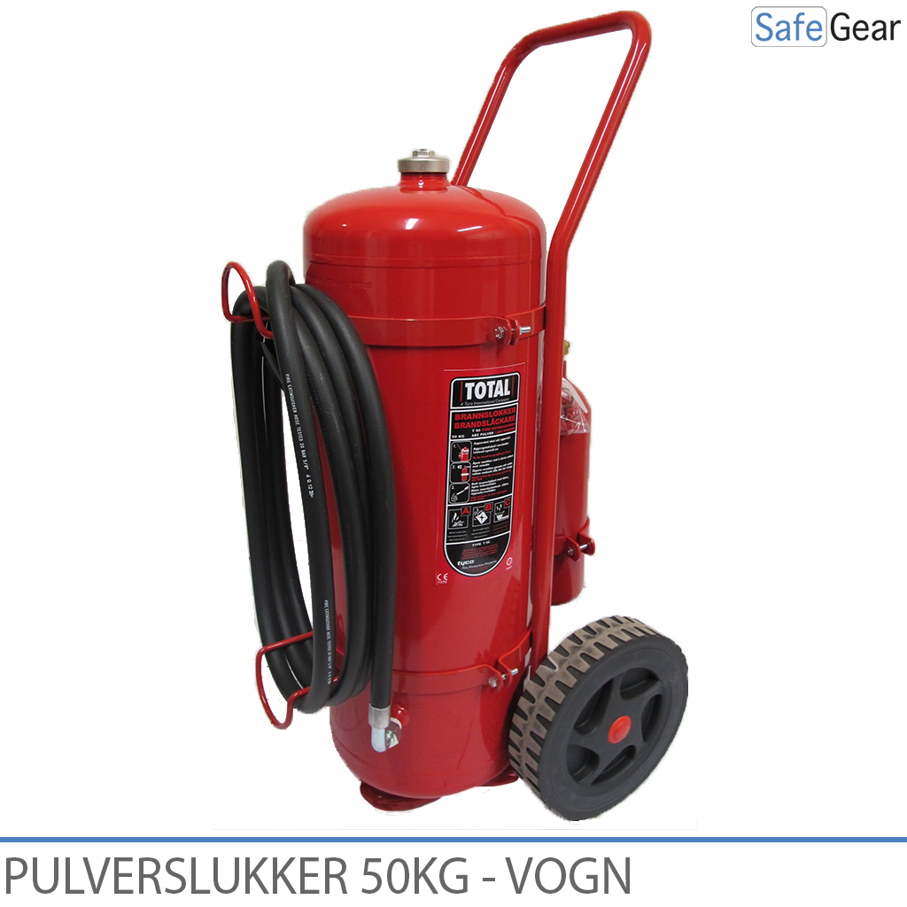 Pulversläckare ABC 100 kg – Vagn