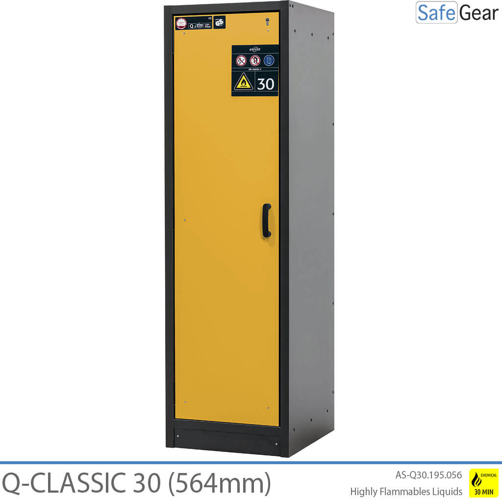 Q-CLASSIC 30 - 3 hyllor (380 L) / Brandklassad i 30 minuter