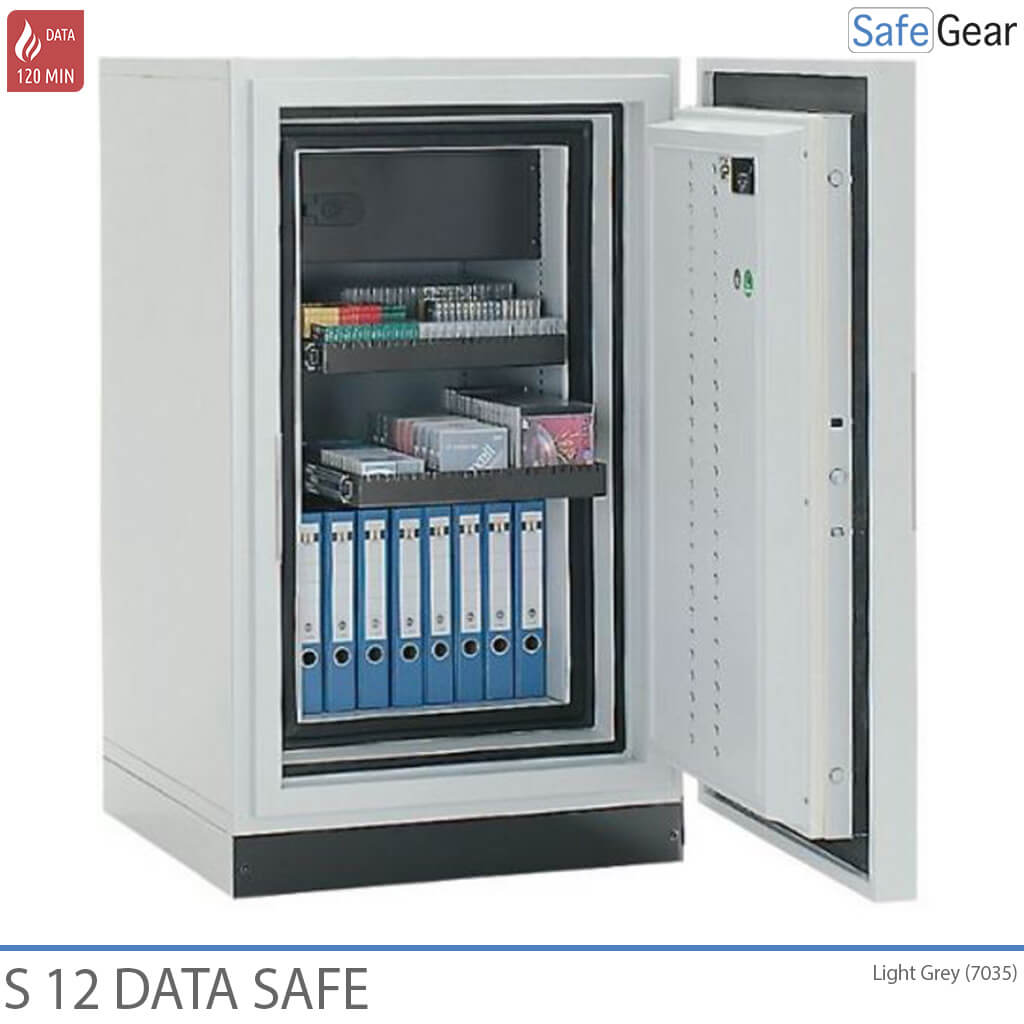 SE12 Fireproof Data Safe - 280 LTO Data Tapes - Burglary Test Grade II / Fire Test 120 min