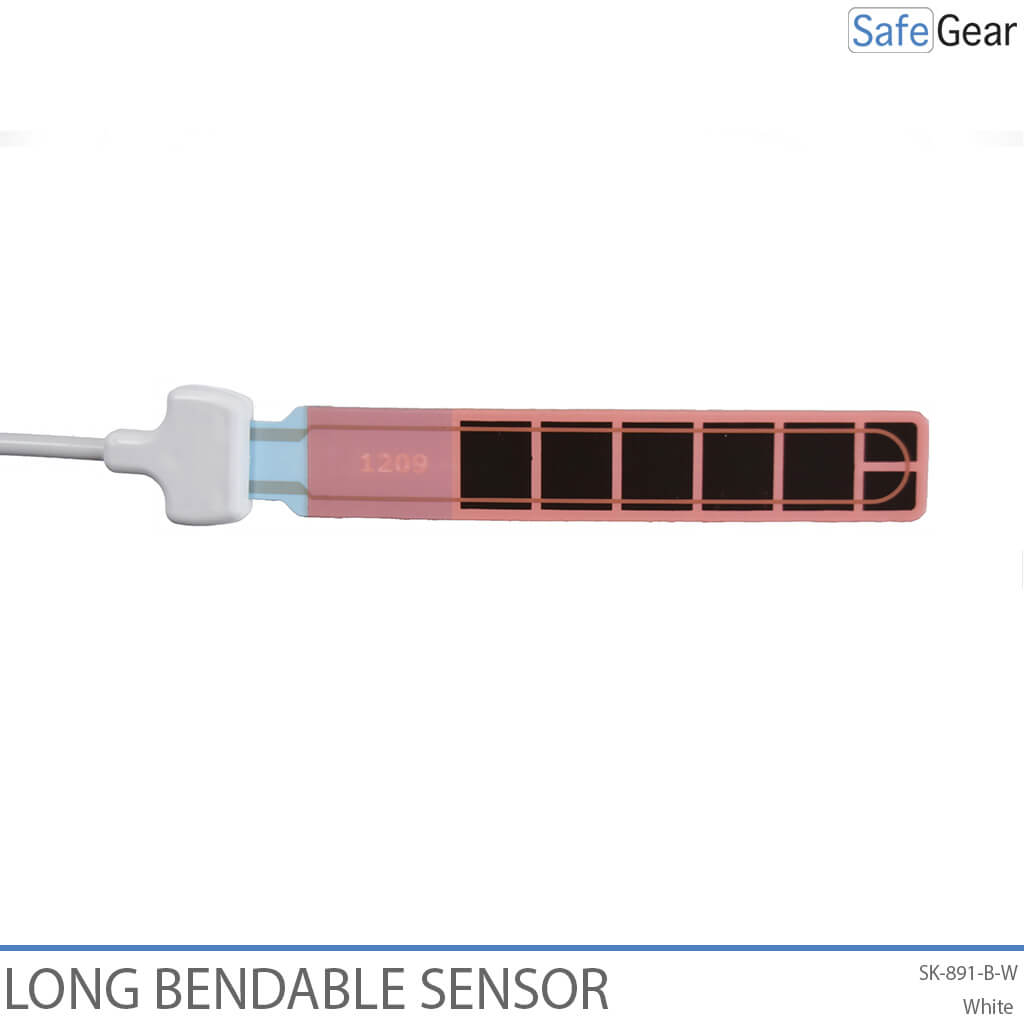 Lång böjbar etikettsensor