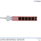 Lång böjbar etikettsensor