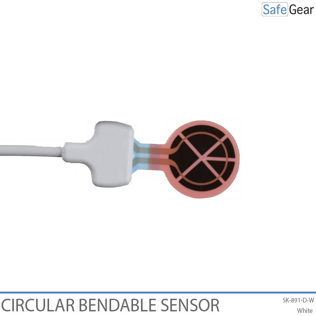 Cirkulär böjbar etikettsensor