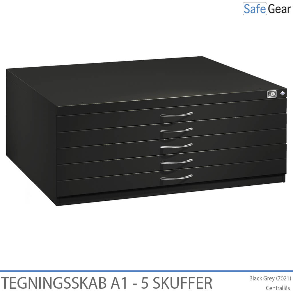 Ritningsskåp A1 med 5 lådor