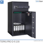 Topas Pro D-II 230 Deponeringsbox (229 L) - Inbrottstest D-II - Nyckellås