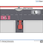 Trafikspegel - T Panorama 78-x-40-x-16 cm