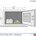 Yale YFM310 brandsäkert (16L) medelstort – Värdeskåp – Brandskydd 60