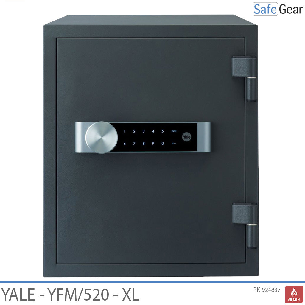 Yale YFM520 brandsäkert (37L) XL - Värdeskåp - Brandskydd 60 min